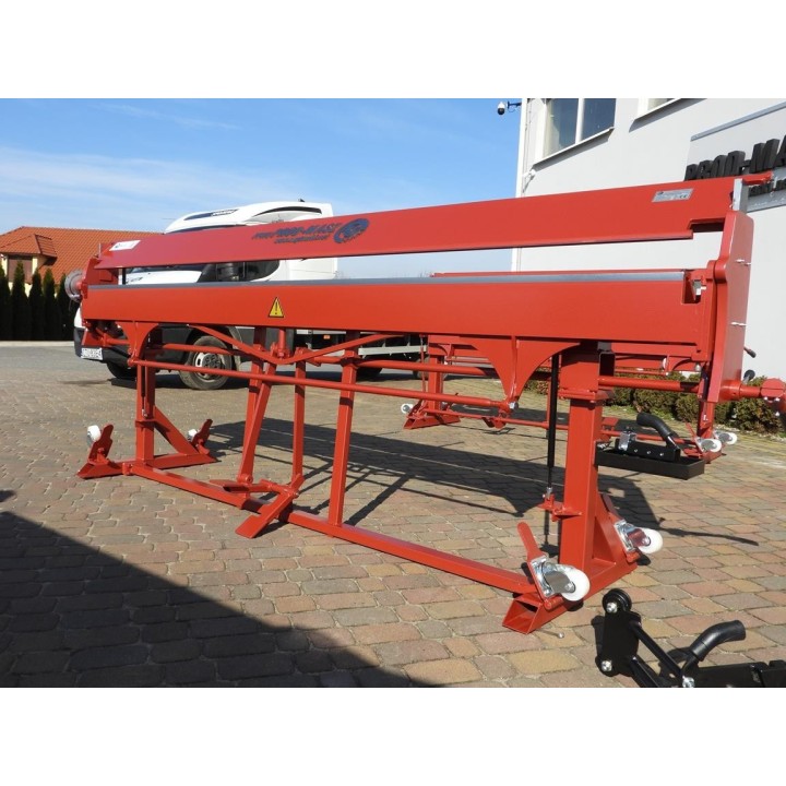 Abkantbank RED PLUS 3m mit Fußpedal, Rollenschere, Biegemaschine