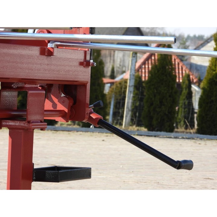 Abkantbank RED PLUS 3m mit Fußpedal, Rollenschere, Biegemaschine