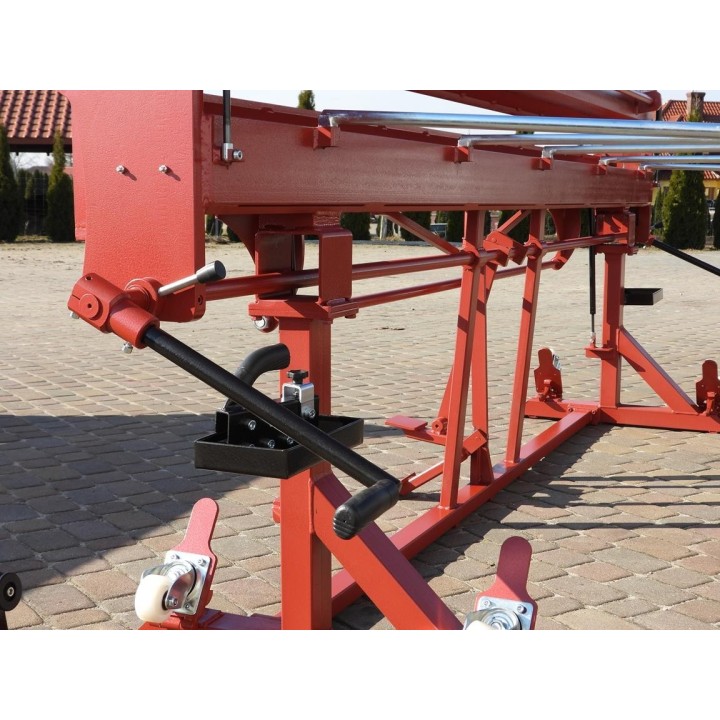 Abkantbank RED PLUS 3m mit Fußpedal, Rollenschere, Biegemaschine
