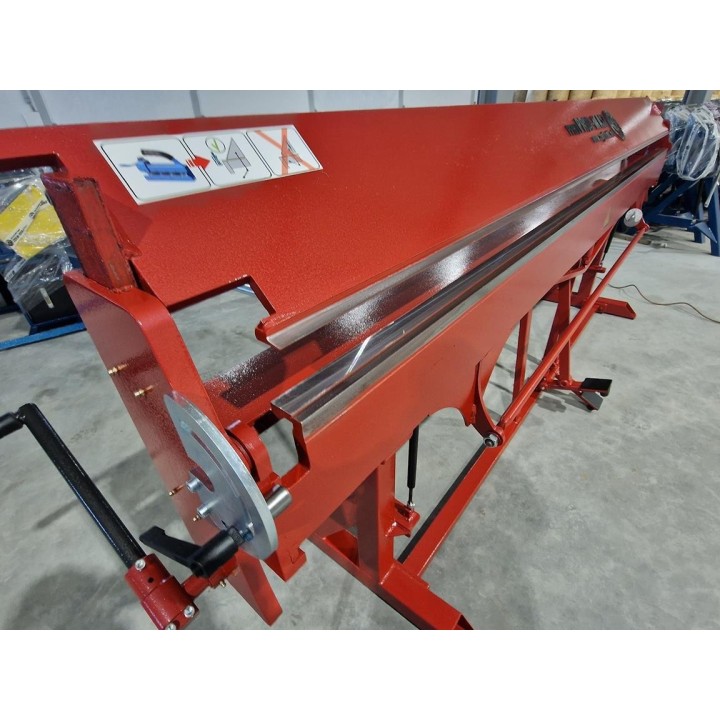 Abkantbank RED PLUS 3m mit Fußpedal, Rollenschere, Biegemaschine