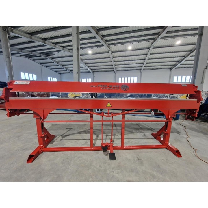 Abkantbank RED PLUS 3m mit Fußpedal, Rollenschere, Biegemaschine