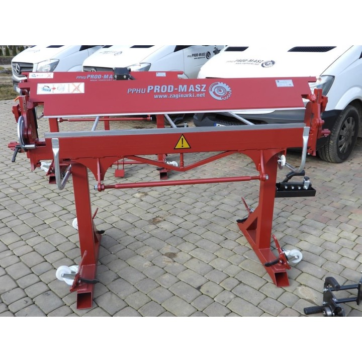 Abkantbank RED 1.4m, Biegemaschine RED 1400 mit Transportrollen