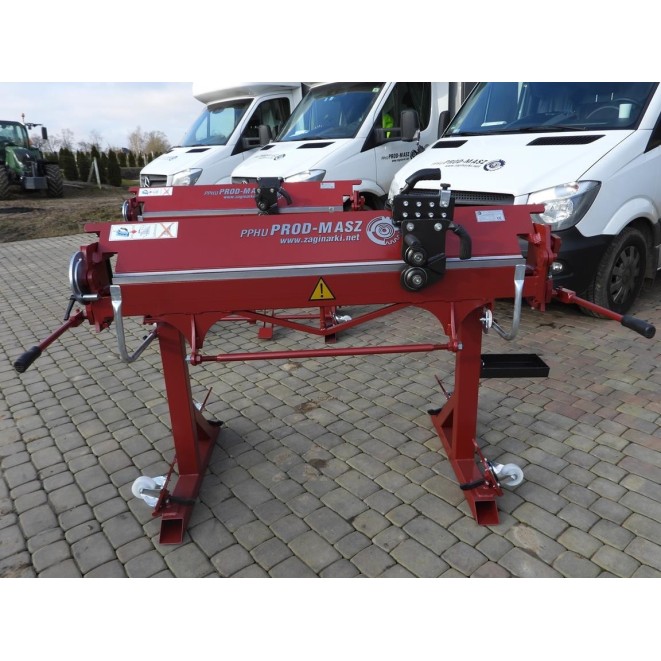 Abkantbank RED 1.4m, Biegemaschine RED 1400 mit Transportrollen